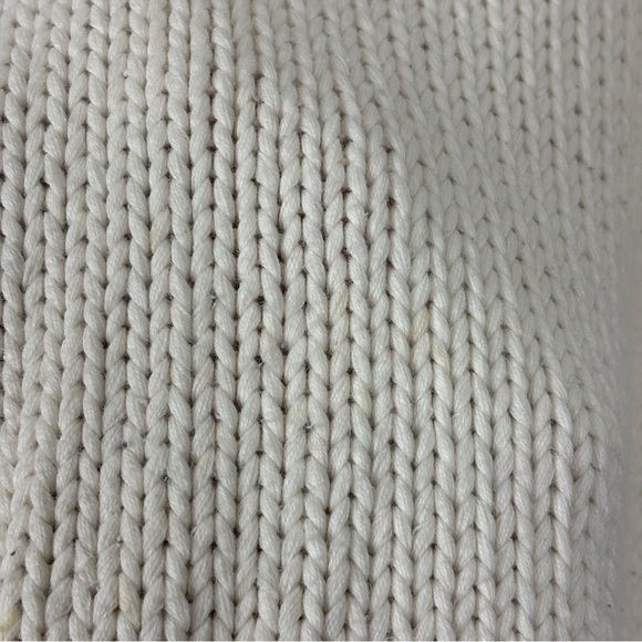 Tommy Hilfiger Vintage Hand Knit 90’s Cotton Logo Chunky Cowl Neck Sweater Large - Picture 4 of 10